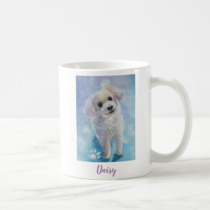 Taza De Café Personalizado Corta Juguete Acuarela Perro Arte