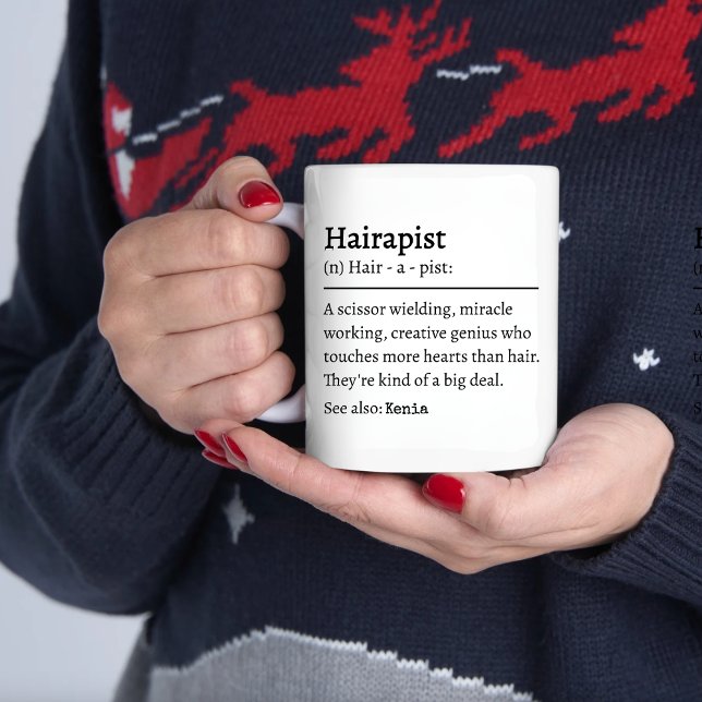 Taza De Café Personalizado Cosmetología Hairapist Definition Sa (Subido por el creador)