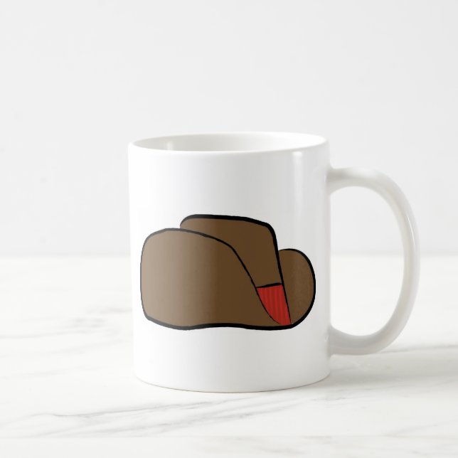 Taza De Café Personalizado Cowboy Gorra (Derecha)