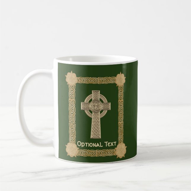 Taza De Café Personalizado cruzado celta (Izquierda)