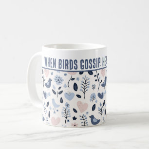Taza De Café Personalizado "Cuando las aves rompen, el corazón 