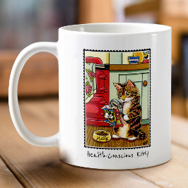 Taza De Café Personalizado curado de gato gatito consciente de