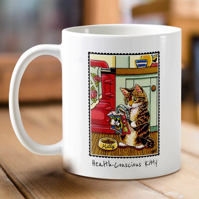 Taza De Café Personalizado curado de gato gatito consciente de  (Subido por el creador)