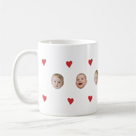 Taza De Café Personalizado Cute Baby Face 2 Fotos Mug
