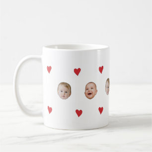 Taza De Café Personalizado Cute Baby Face 2 Fotos Mug