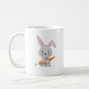 Taza De Café Personalizado Cute Bunny Carrot