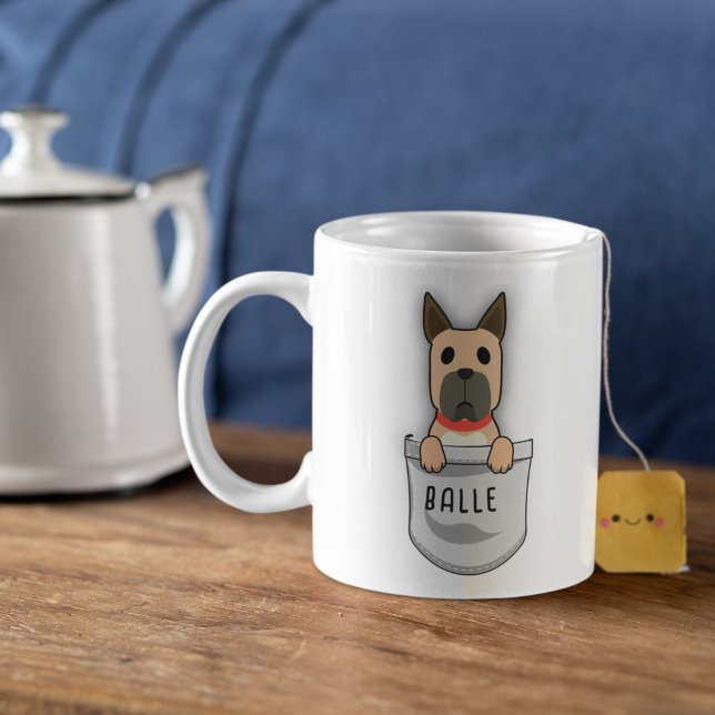 Taza De Café Personalizado Cute gran dane para el entrenador de (Subido por el creador)