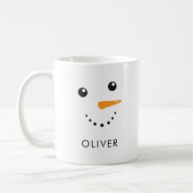 Personalizado Cute Snowman Face Classic