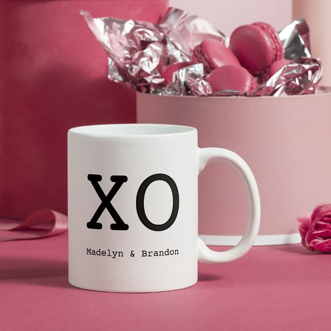 Taza De Café Personalizado Cute XO abrazos y besos (Subido por el creador)