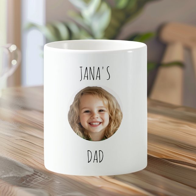Taza De Café Personalizado DAD | Foto personalizada de cara | Ú (Subido por el creador)