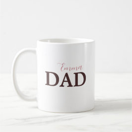 Taza De Café Personalizado Dad Mug con el nombre del niño