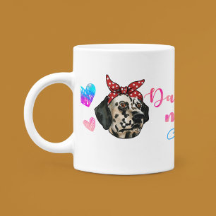 Taza De Café Personalizado Dalmacia mamá se burla del amante de