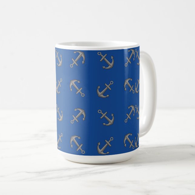 Taza De Café Personalizado de anclaje de barco (Anverso derecho)