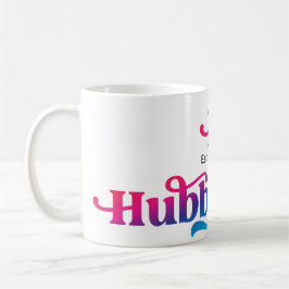 Taza De Café Personalizado de Aniversario de Pareja Hubby Boda 