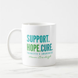 Taza De Café personalizado de apoyo de tourette nombre personal