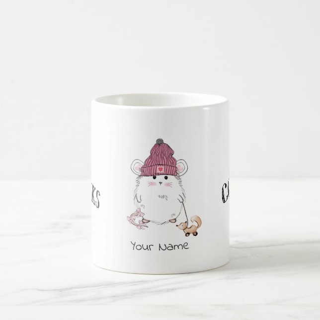 Taza De Café Personalizado De Bebidas Calientes De Pequeño Hams (Centro)