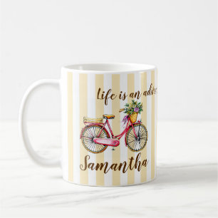 Taza De Café Personalizado de bicicletas Life Adventure