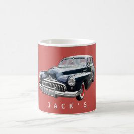 Taza De Café Personalizado de Black Buick vintage de los años 4
