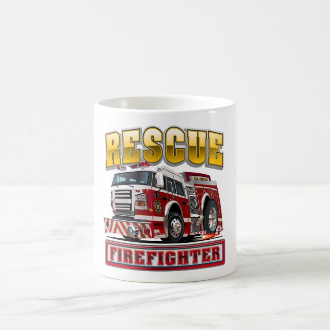 Taza De Café Personalizado de bomberos (Centro)