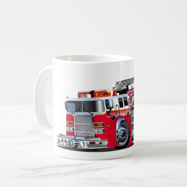 Taza De Café Personalizado de bomberos (Anverso izquierdo)
