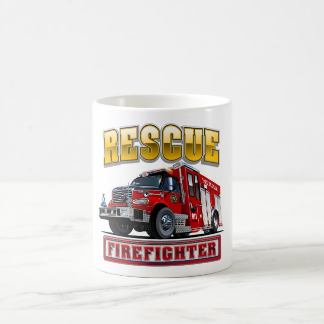Taza De Café Personalizado de bomberos (Centro)