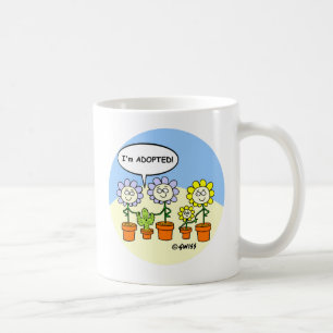 Taza De Café Personalizado de cactus y flores recién adoptados