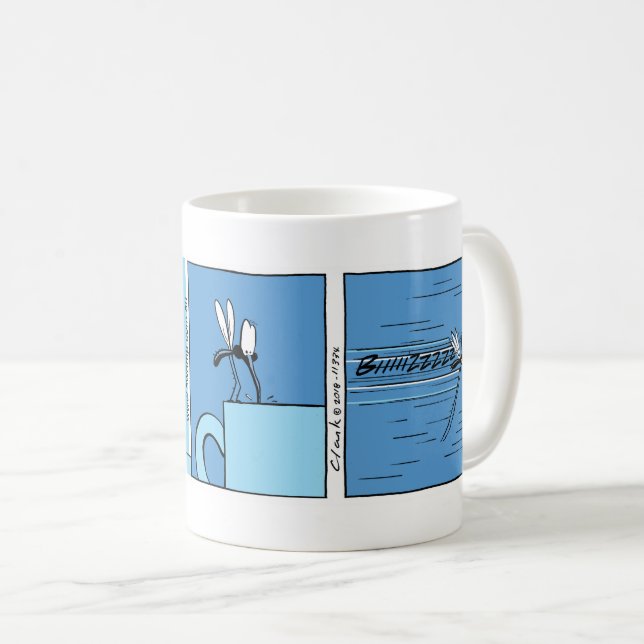 Taza De Café Personalizado de Chiste de café mosquito (Anverso derecho)