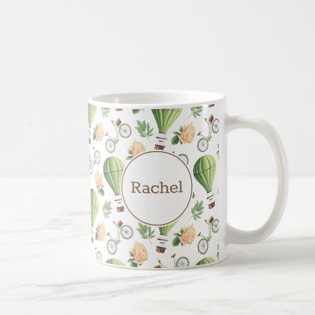 Taza De Café Personalizado de ciclomotores, globos de aire cali (Derecha)