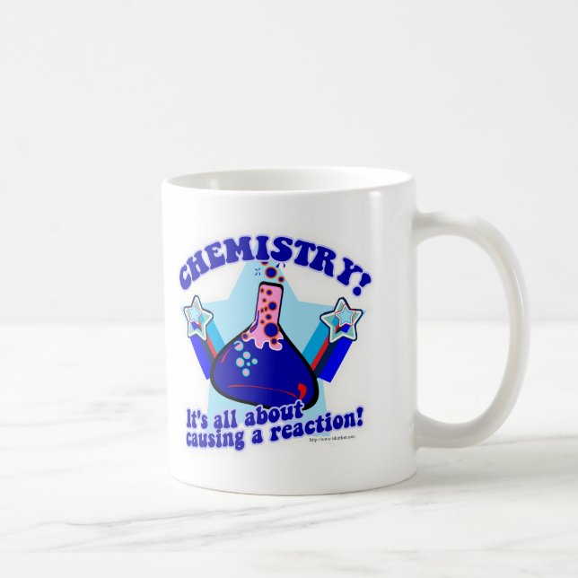 Taza De Café Personalizado de Ciencia Química para Reacción Quí (Derecha)