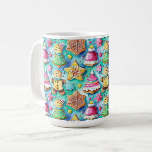 Taza De Café Personalizado de color de agua dulce Gingerbread C