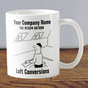 Taza De Café Personalizado de conversiones de Loft para persona
