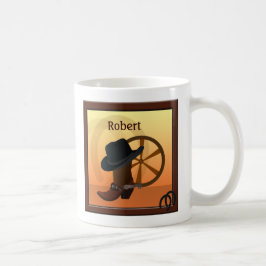 Taza De Café Personalizado de Cowboy Occidental Mug