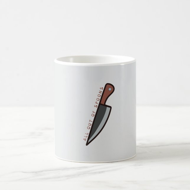 Taza De Café Personalizado de discapacidad con kni (Centro)