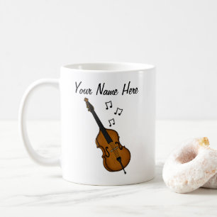 Taza De Café Personalizado de doble trasero Mug Baid Musician R