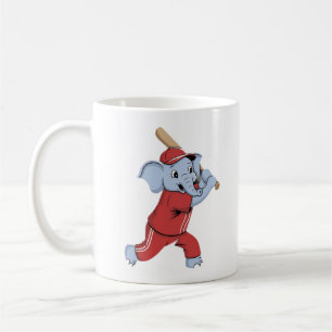 Taza De Café Personalizado de Elefantes de Béisbol