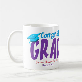 Taza De Café Personalizado de felicitaciones por graduación