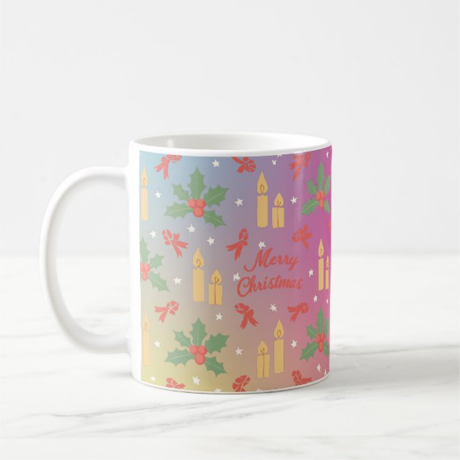 Taza De Café Personalizado de feriado de Navidades festivos (Izquierda)