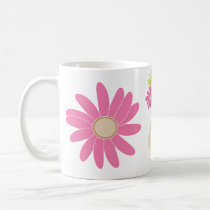 Taza De Café personalizado de flores adorable mugre