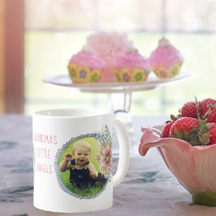 Taza De Café Personalizado de foto de los pequeños ángeles de l