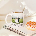 Taza De Café Personalizado de foto de Peace On Earth EDITABLE C<br><div class="desc">Personaliza esta taza con tu texto y fotos para crear un regalo único. Editable a cualquier color de su elección. Diseñado por Berry Berry Sweet,  Modern Stationery y personalizadas Gifts. Visite nuestro sitio web en www.berryberrysweet.com para ver nuestras líneas de productos completas.</div>