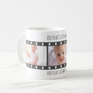 Taza De Café Personalizado de foto de tira de película Mug con