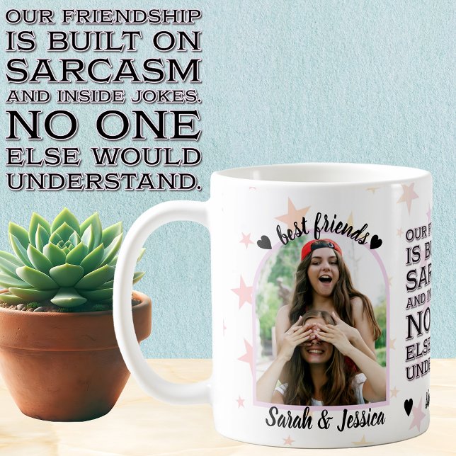 Taza De Café Personalizado de fotos de los mejores amigos (Subido por el creador)