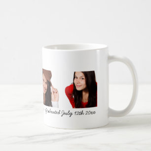 Taza De Café Personalizado de graduación de collage de fotos DI
