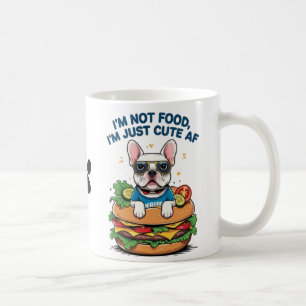 Taza De Café Personalizado de hamburguesa de Bulldog francés