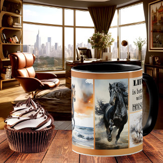 Taza De Café Personalizado de Horse Lover Foto Café Mug