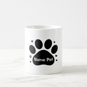 Taza De Café Personalizado de impresión de pastas de perro pers