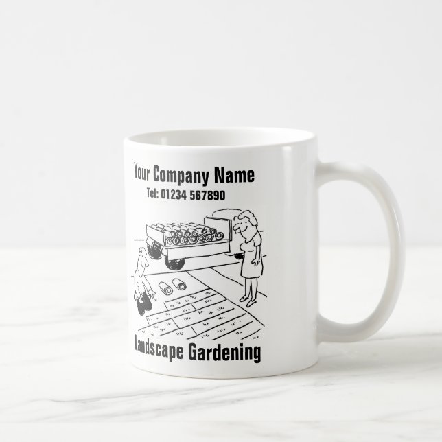 Taza De Café Personalizado de jardinería paisajista (Derecha)