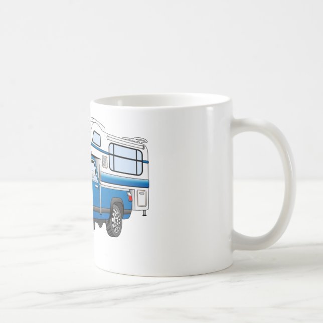 Taza De Café Personalizado de la acampada azul (Derecha)