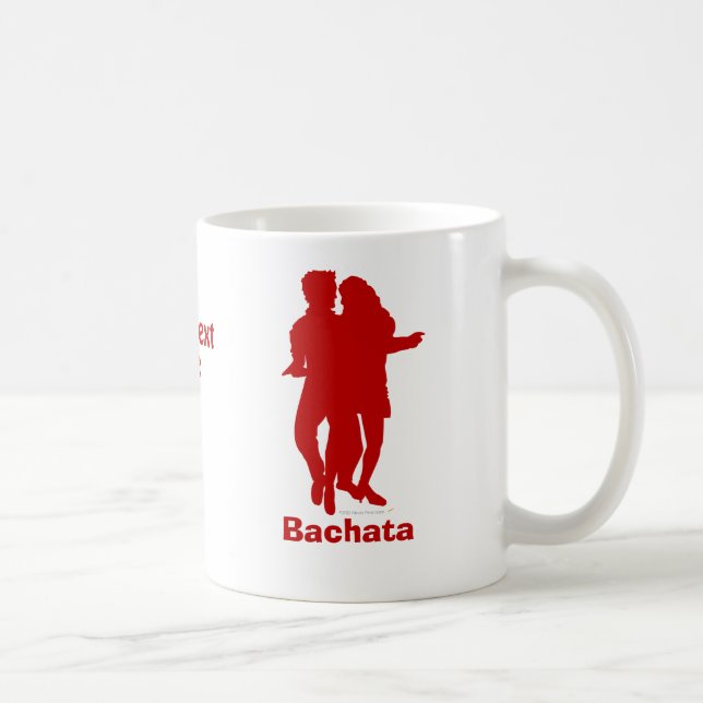 Taza De Café Personalizado de la silueta de los bailarines de (Derecha)