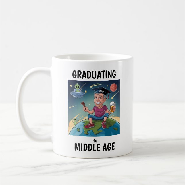 Taza De Café Personalizado de la vida media (Izquierda)
